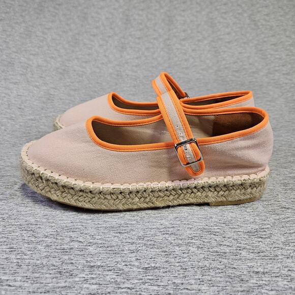Atbell Mary Jane Platform Espadrilles Womens 38 Pink Casual Boho Canvas Buckle - Picture 3 of 15